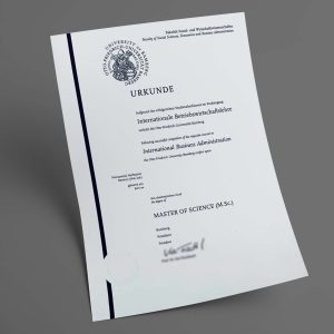 Bamberg Universität pdf urkunde diplom master bachelor