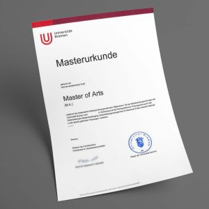 Bremen Universität pdf urkunde diplom master bachelor