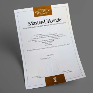 Eberhard Karls Universität Tübingen pdf urkunde diplom master bachelor