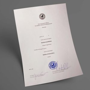 Freie Universität von Berlin pdf urkunde diplom master bachelor