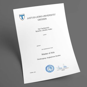 Giessen Universität pdf urkunde diplom master bachelor