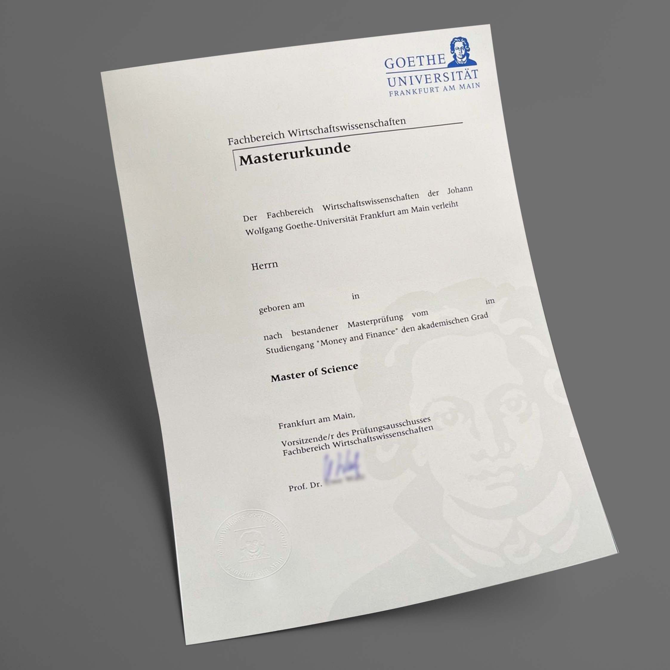 Du betrachtest gerade Goethe‑Universität Frankfurt diplom kaufen