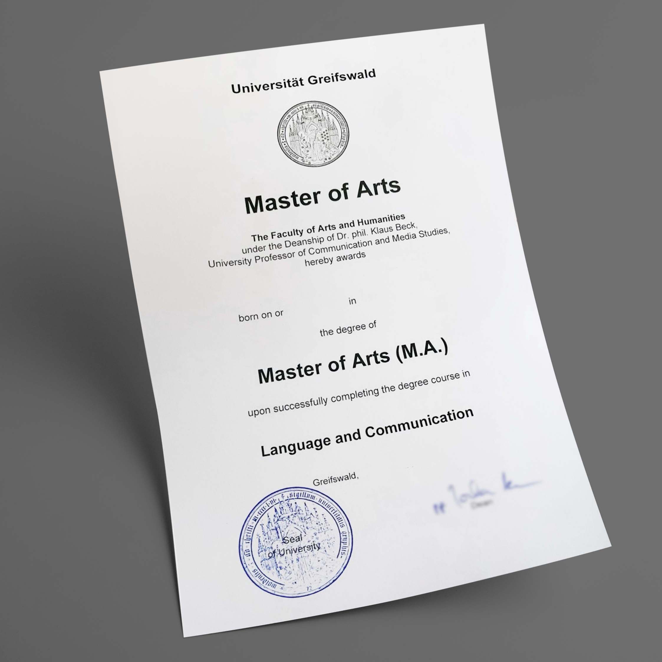 Du betrachtest gerade Universität Greifswald diplom kaufen
