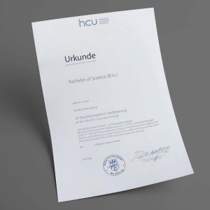HafenCity Universität Hamburg pdf urkunde diplom master bachelor