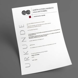 Halle‑Wittenberg Universität pdf urkunde diplom master bachelor