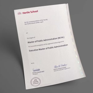 Hertie School of Governance pdf urkunde diplom master bachelor