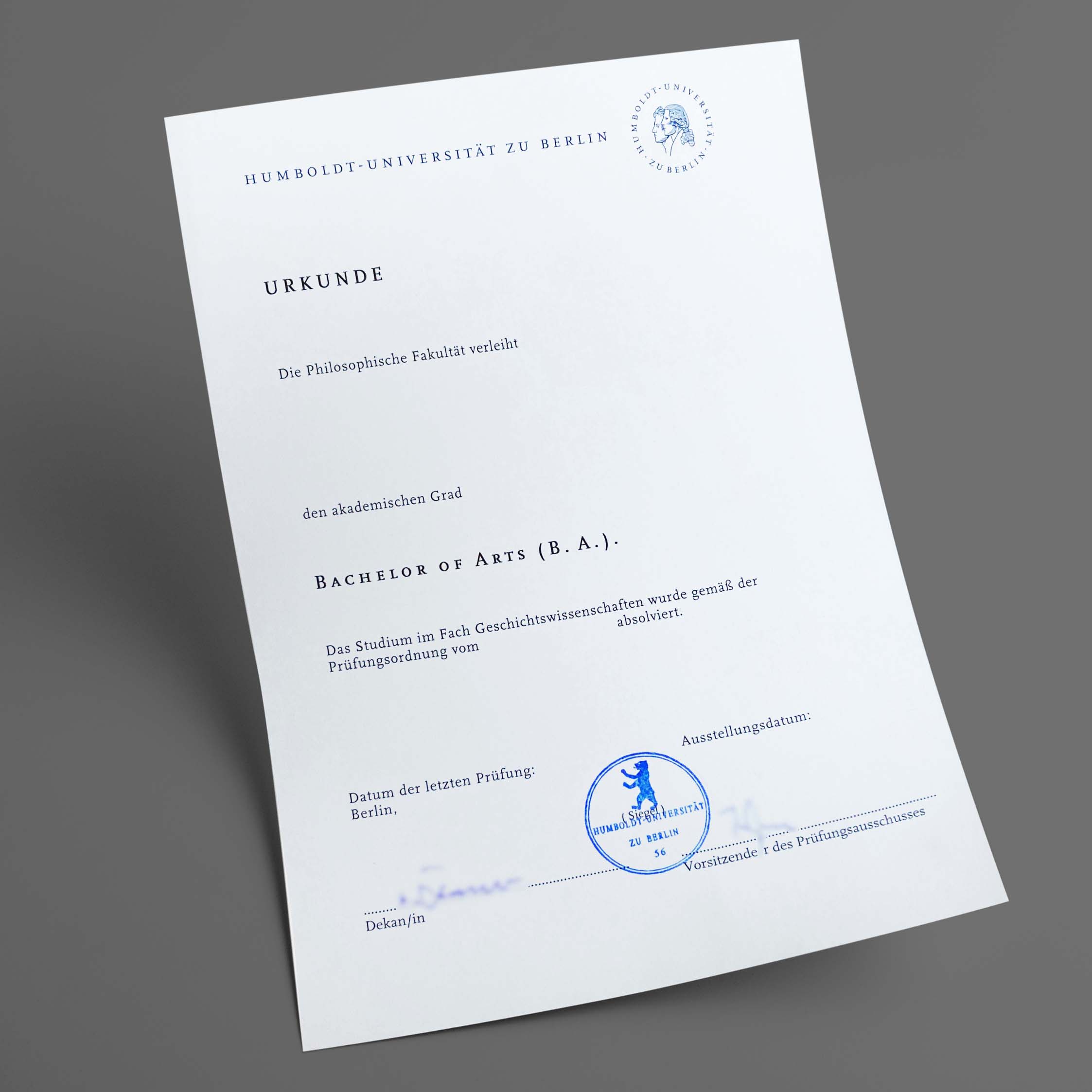 Du betrachtest gerade Humboldt-Universität zu Berlin diplom kaufen