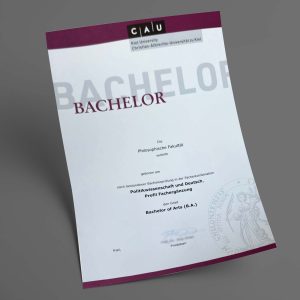 Kiel Universität pdf urkunde diplom master bachelor