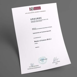 Magdeburg Universität pdf urkunde diplom master bachelor