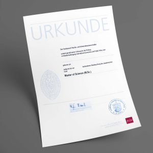 Mainz Universität pdf urkunde diplom master bachelor