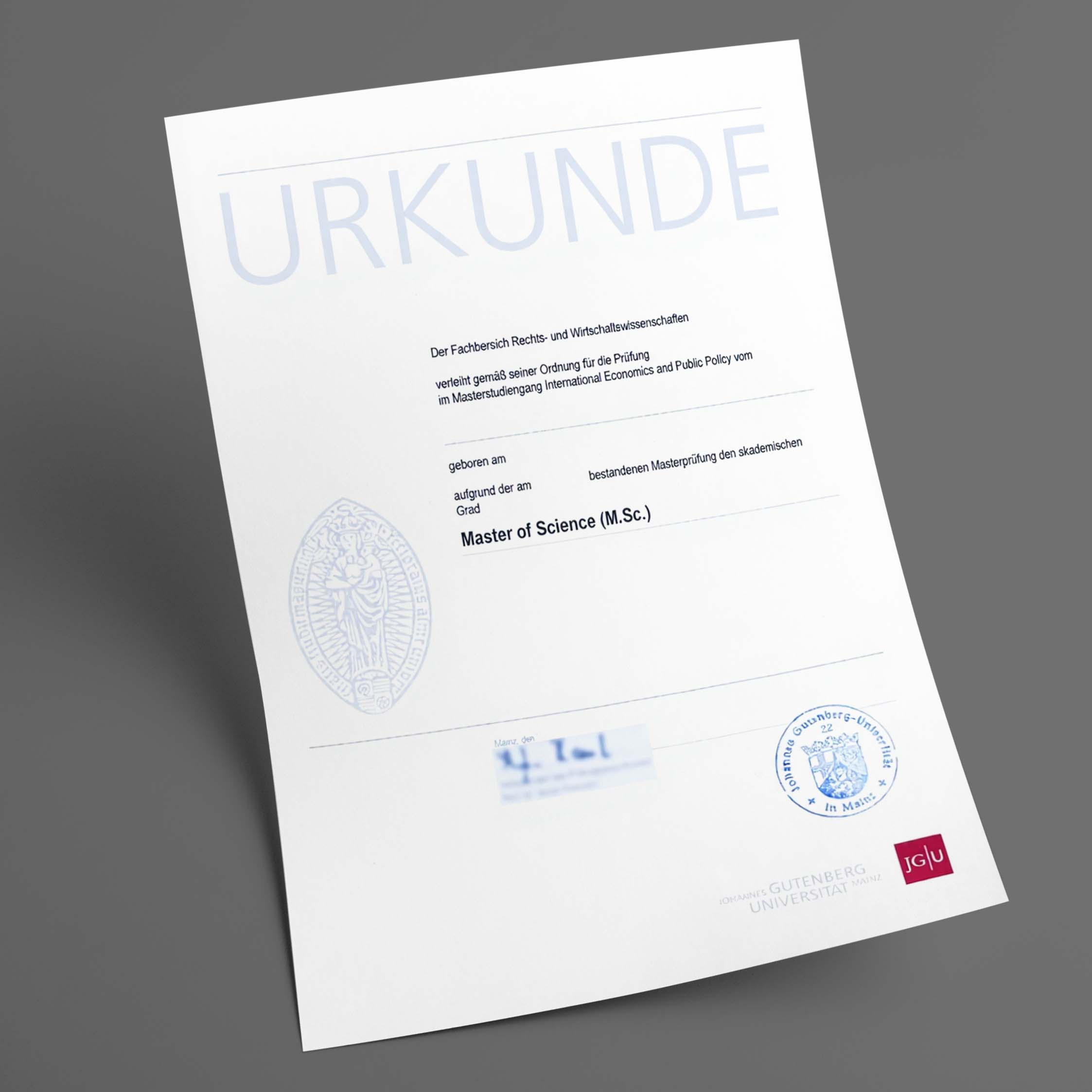 Du betrachtest gerade Universität Mainz diplom kaufen