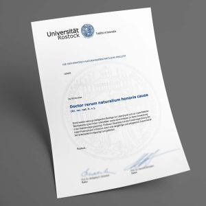 Rostock Universität pdf urkunde diplom master bachelor