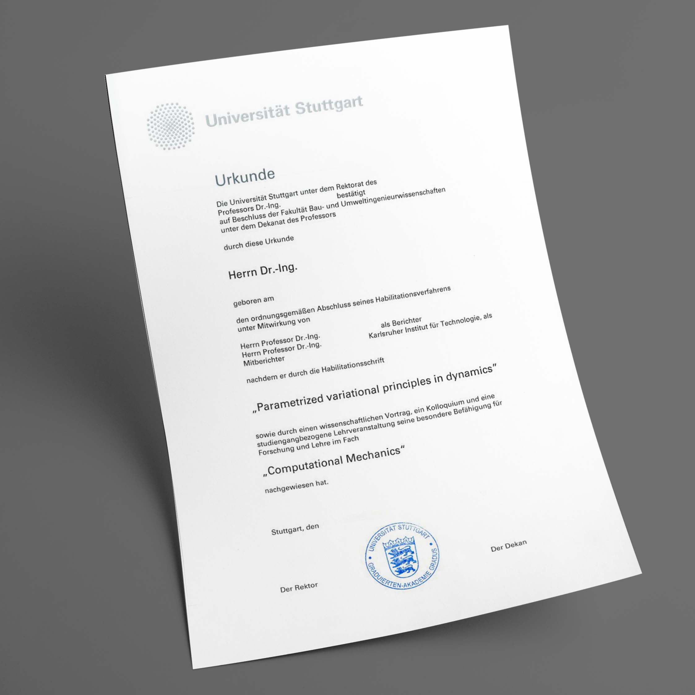 Du betrachtest gerade Universität Stuttgart diplom kaufen