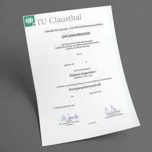 Technische Universität Clausthal pdf urkunde diplom master bachelor