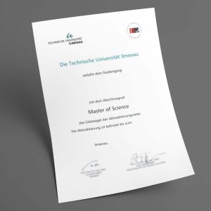 Technische Universität Ilmenau pdf urkunde diplom master bachelor