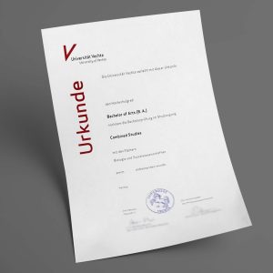 Vechta Universität pdf urkunde diplom master bachelor